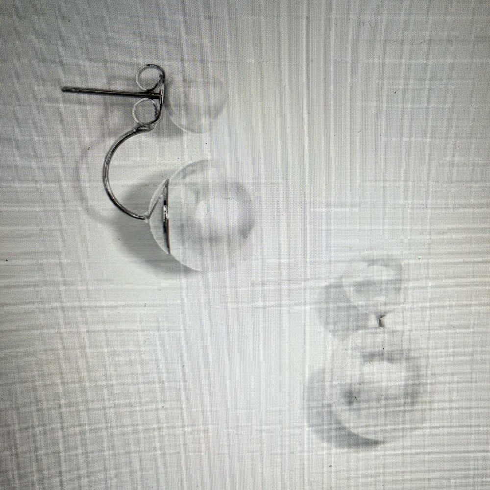 ZENZII Brand New Silver Pearl Ear Jacket Earring